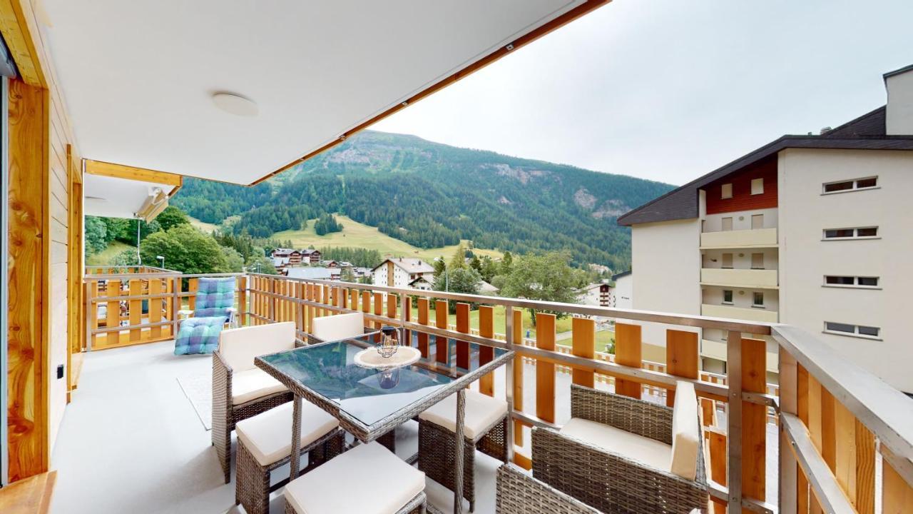 Apartment With Sauna And Mountain View Leukerbad Bagian luar foto