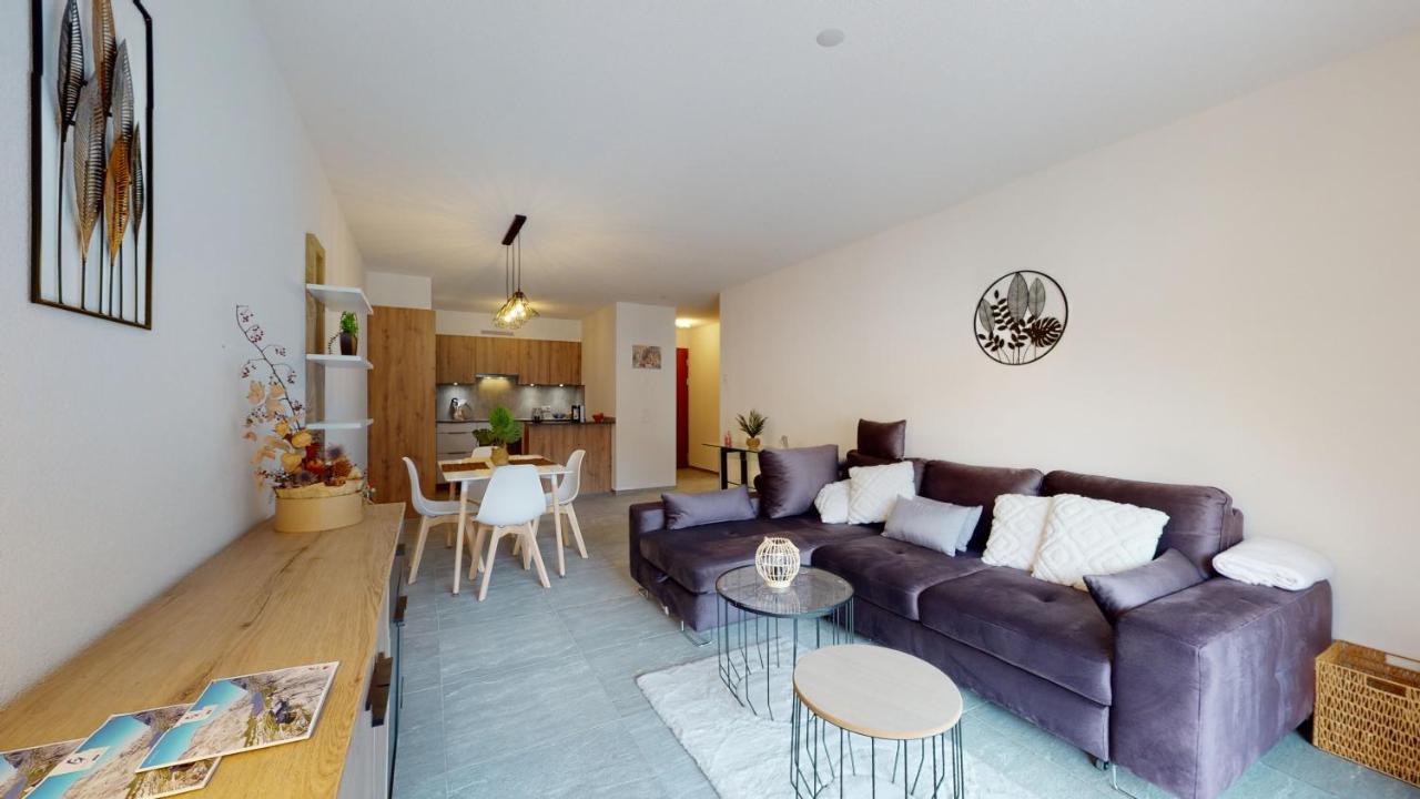 Apartment With Sauna And Mountain View Leukerbad Bagian luar foto