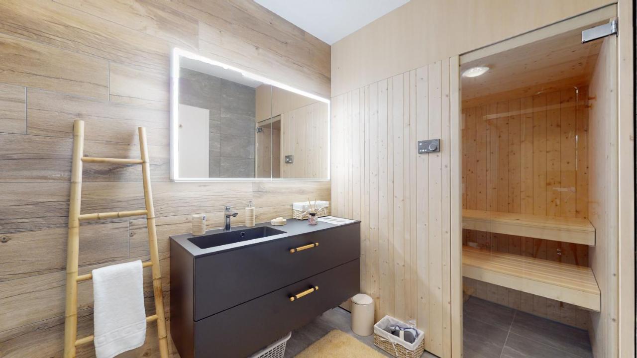 Apartment With Sauna And Mountain View Leukerbad Bagian luar foto