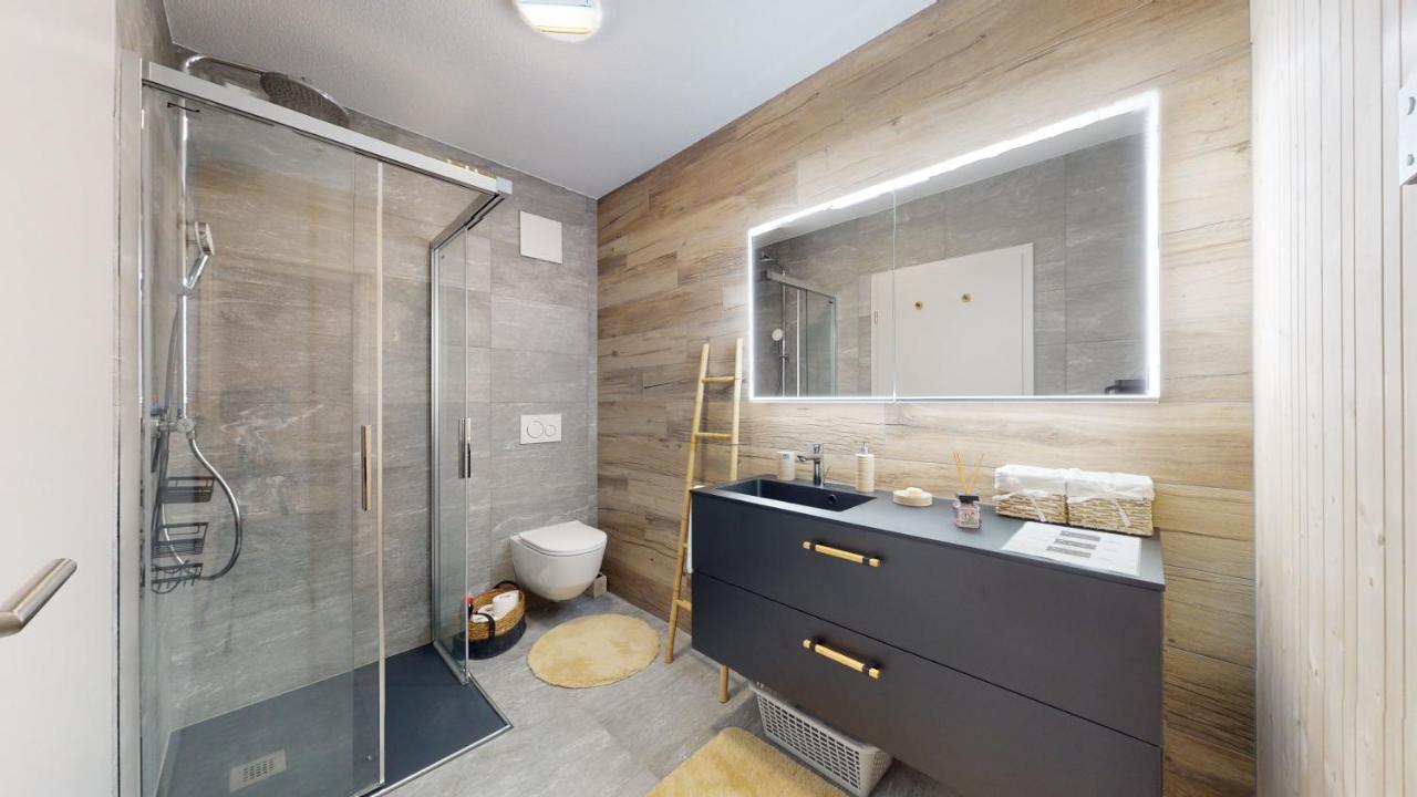 Apartment With Sauna And Mountain View Leukerbad Bagian luar foto