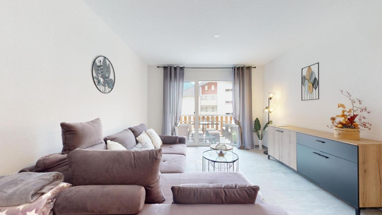 Apartment With Sauna And Mountain View Leukerbad Bagian luar foto